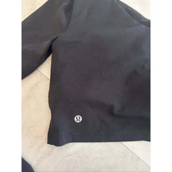 Lululemon Align Asymmetrical One Sleeve Long Sleeve Top Size 4 Black - Picture 7 of 9